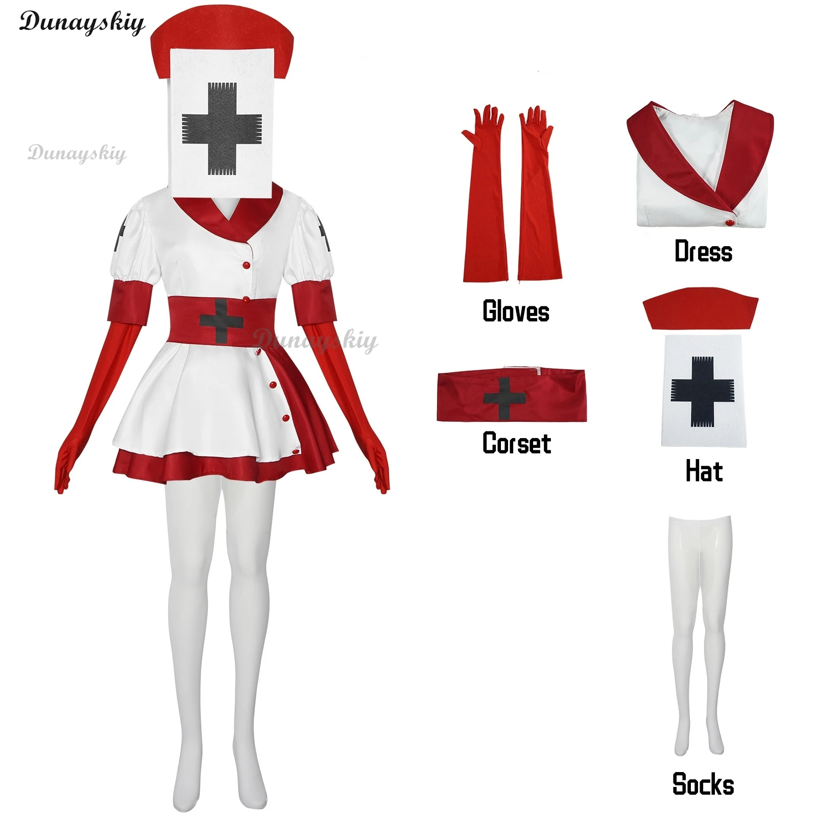 Костюм для косплея из игры медсестры