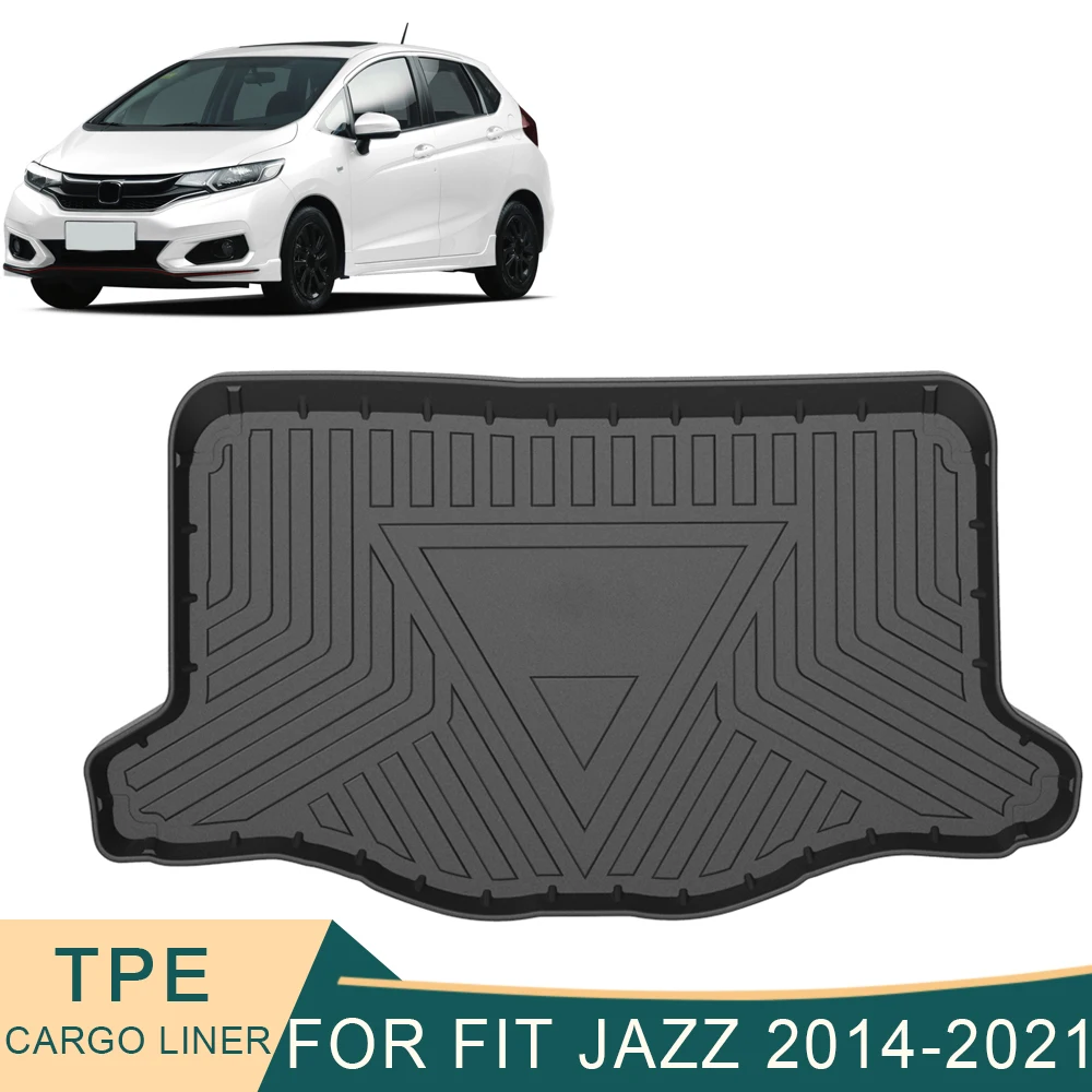 

For Honda Fit 2014-2021 Auto Car Cargo Liner All-Weather TPE Non-slip Trunk Mats Waterproof Boot Tray Carpet Accessories