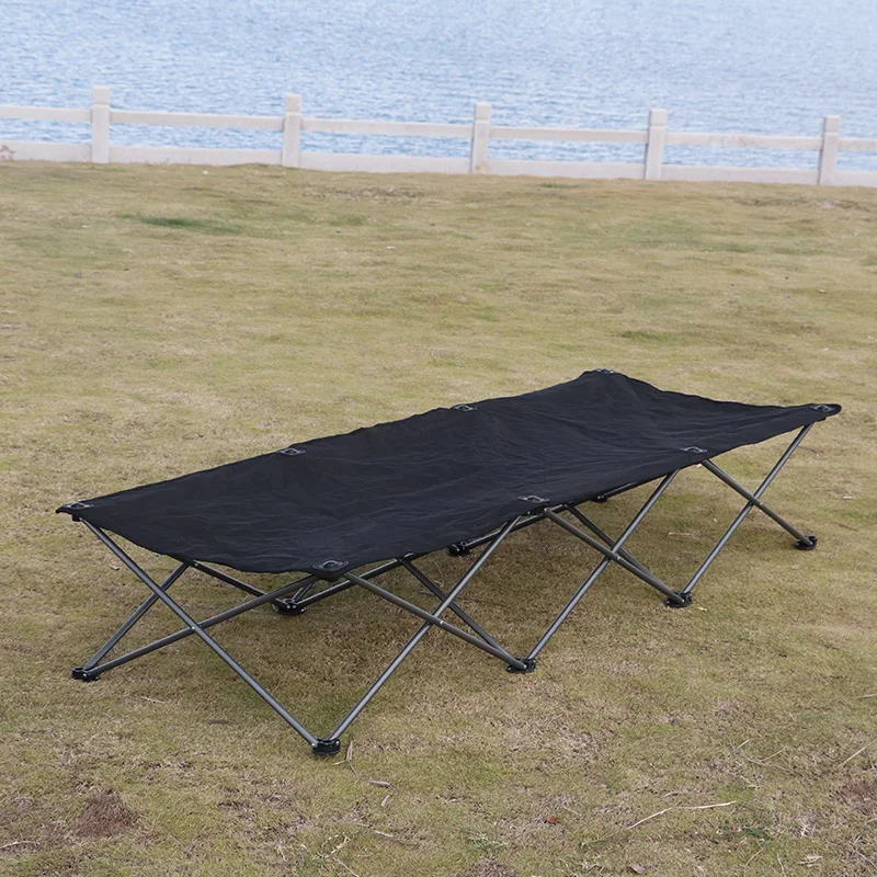 

Outdoor Foldable Camping Bed Cot Portable Beach Garden Camping Bed Stretcher Lunch Break Cuna De Viaje Camping Equipment SGQ35XP