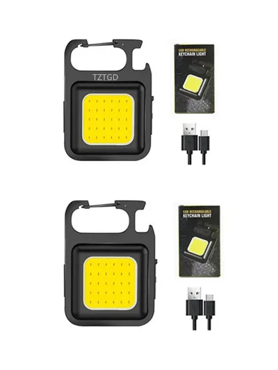 

1-10 шт. мини-светодиодный фонарик 1000LM брелок многофункциональный портативный COB лампы для кемпинга USB зарядка рабочие фонари рыбалка Lanterna