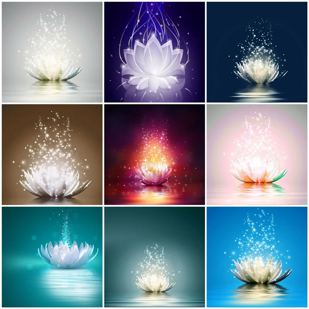 

Huacan Full Square/Round Diamond Mosaic Lotus 5D Diamond Painting Embroidery Flower Picture Of Rhinestones Home Decor