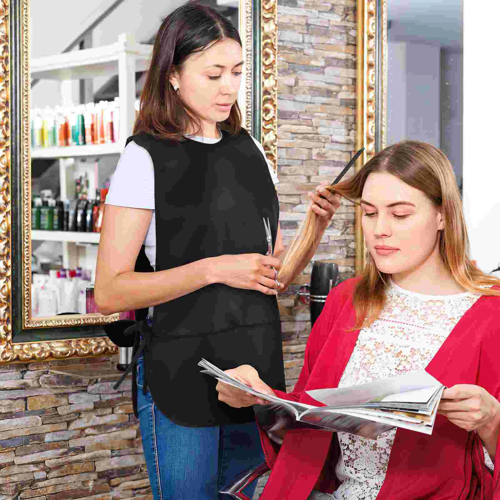 Фартук для парикмахера/рабочая одежда парикмахер с карманом декоративный воблер