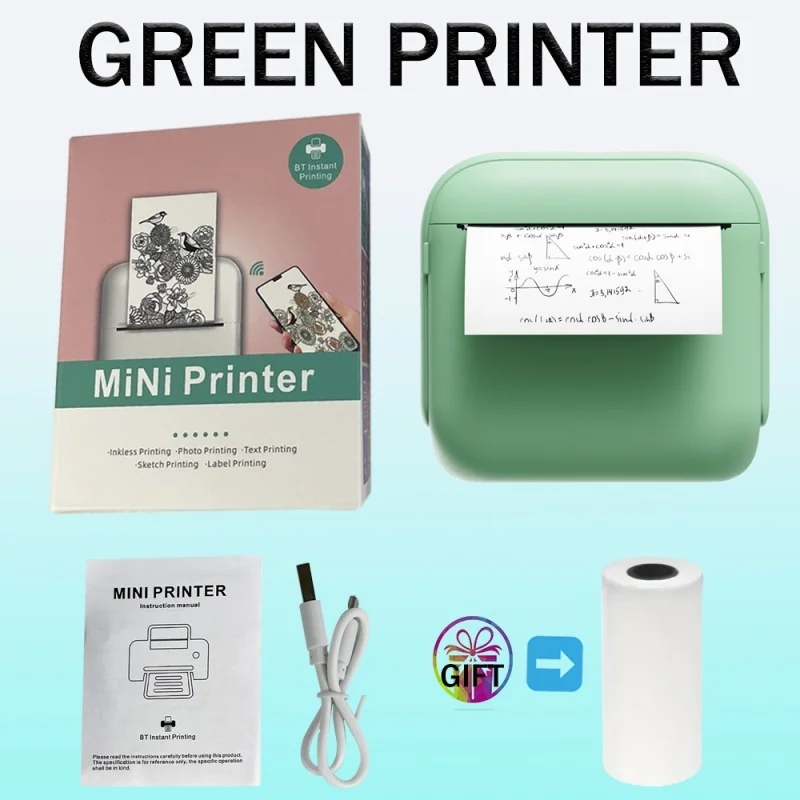 Портативный крошечный термопринтер для фотографий — X6 Все века аксессуары учебы