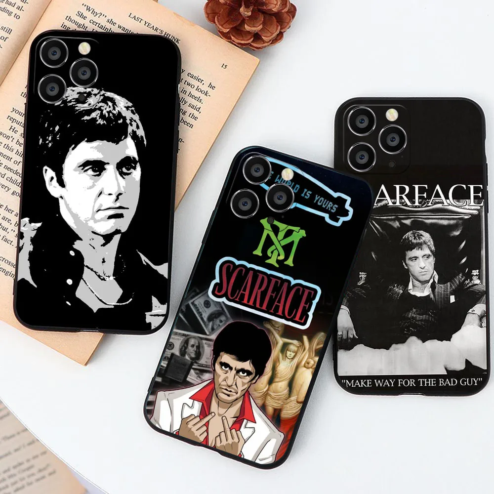 Матовый черный чехол для VIVO Y02 Y02S Y20i Y20a Y17 Y3 Y53S Y15S Y16 Y17S Y19 Y5S Y31 V23E KD-22 Film Scarface