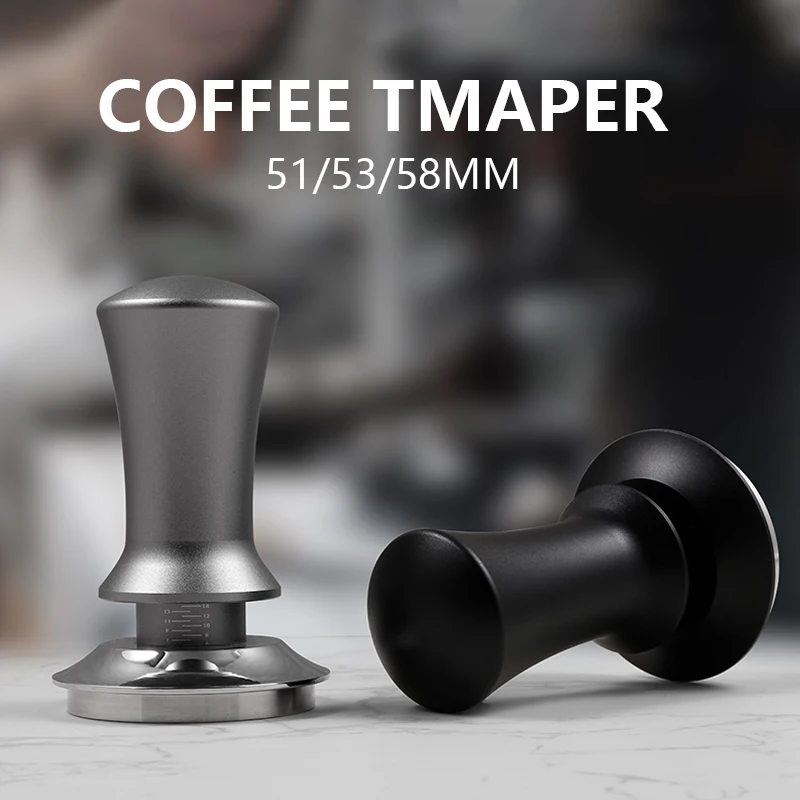 

Бариста-темпер из нержавеющей стали с пружиной F, эспрессо 100%, высококачественный Темпер для кофе 51/53/58 мм, плоский