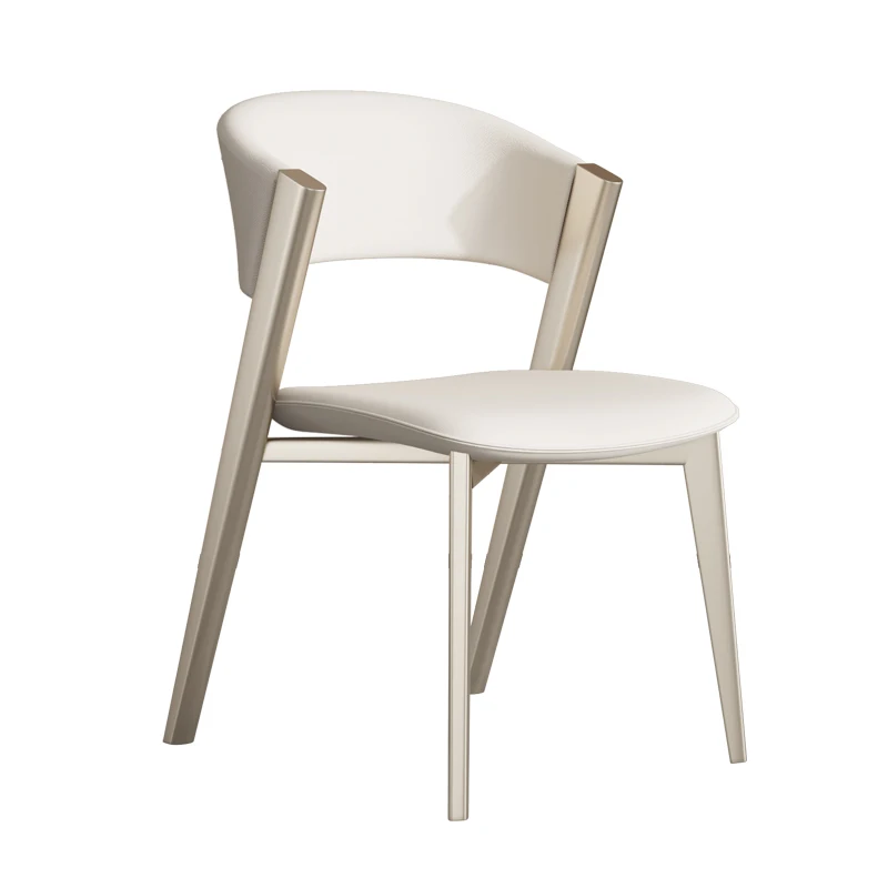 

White Patio Chairs Modern Luxury Nordic Minimalist Comfortable Dining Chairs With Backrest Living Room Silla Kitchen Furniture