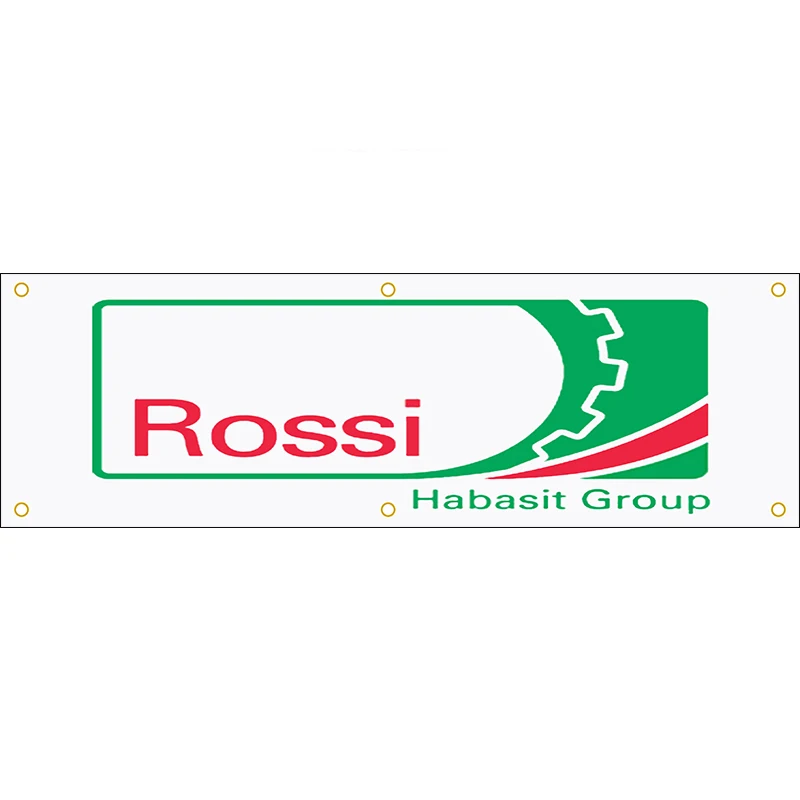 

130GSM 150D Polyester Material Habasit Group Rossi Gearbox Banner 1.5*5ft (45*150cm) Advertising decorative Car Flags yhx350