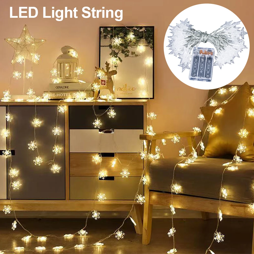 

Рождественское украшение, светодиодная гирлянсветильник со звездами, светильник, питание от батареи, USB-разъем, украшение для дома на Рожде...