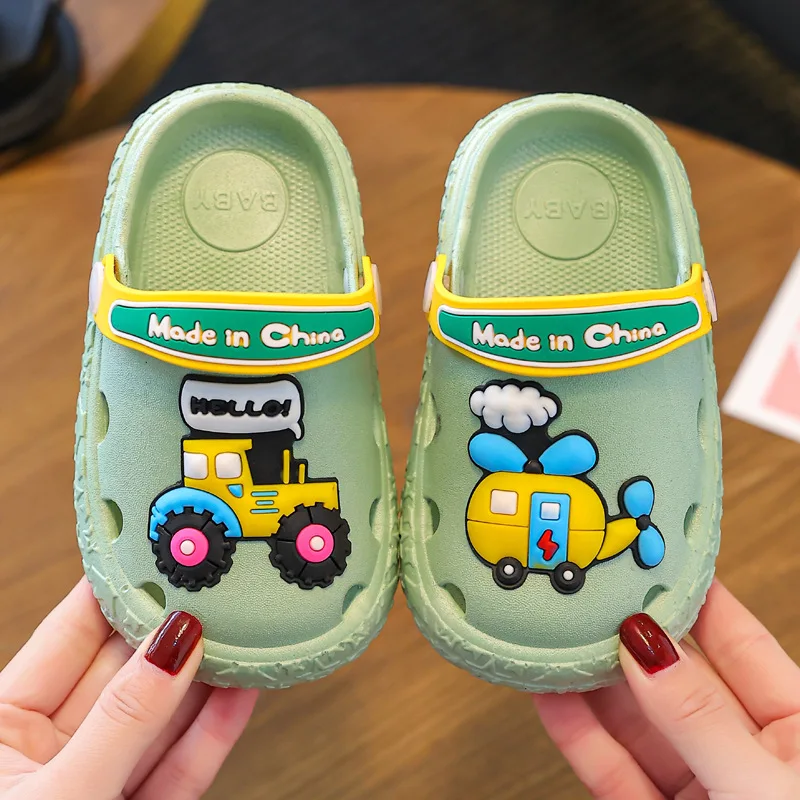 Summer Baby Cute Slippers Breathable Kids Hole Shoes Anti-slip Children Beach Sandals Boys and Girls House Slides Toddler Sandal