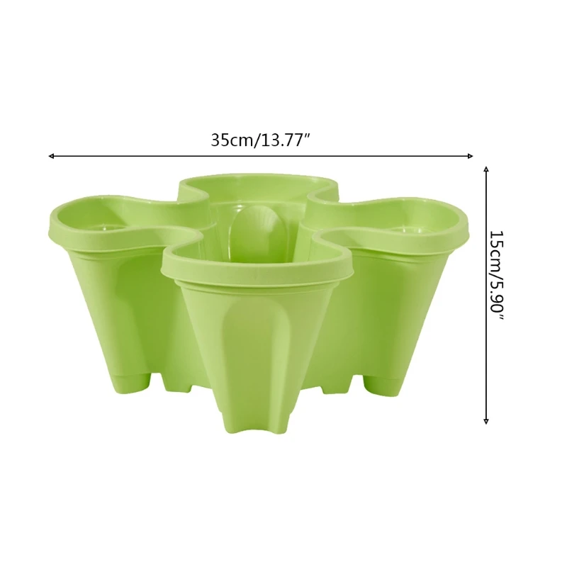

Stand Stacking Planters Strawberry Planting Pots with Drainage Holes Creative Plastic Flower Pot Plant Permeable Type
