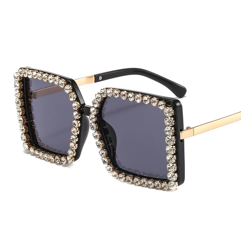 

Retro Large Square Frame Sunglasses Cross-Border Trend Street Snap Sunglasses Internet Celebrity Fashionable Sunglasses