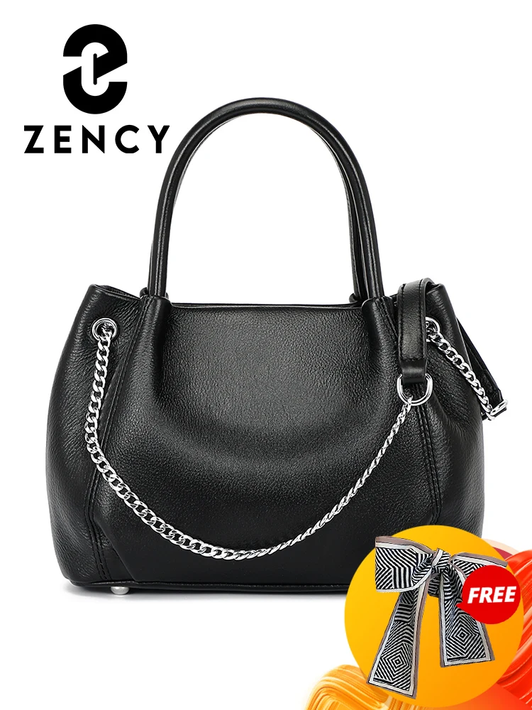

Zency женская сумка из натуральной кожи 2022 тренд новая маленькая роскошная женская сумка через плечо дизайнерская сумка на цепочке сумка чере...