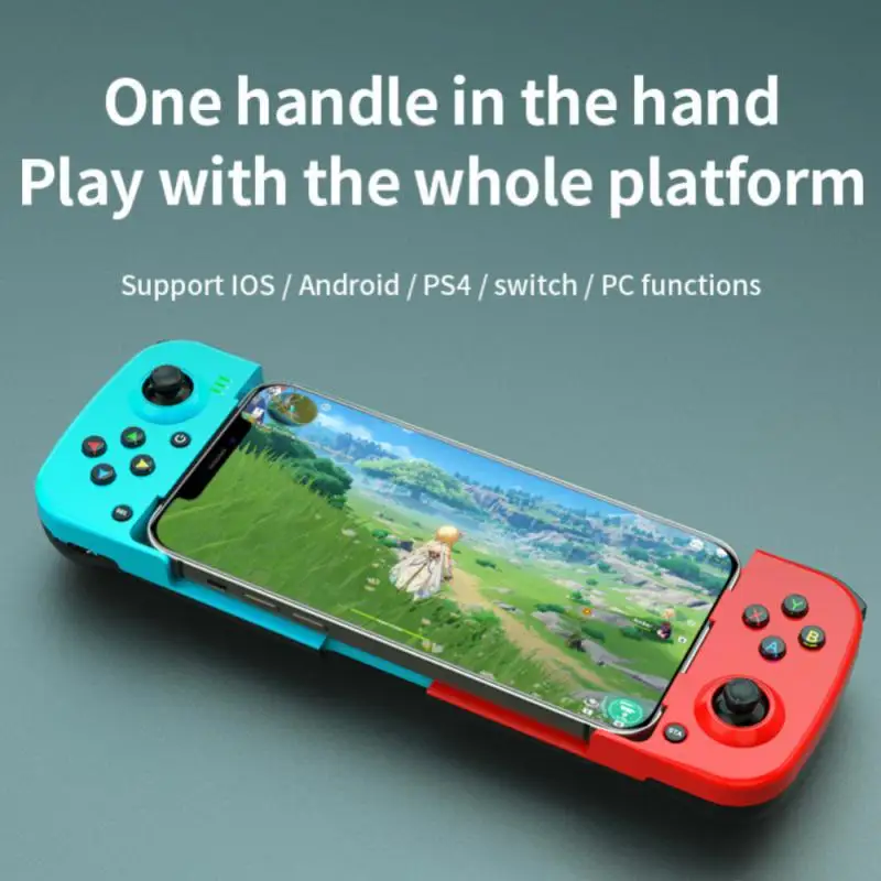 

Multiple Touch Game Handle Joystick Support Mfi Games Portable Bluetooth Gaming Controller Stretch Type-c Game Gaming Controller
