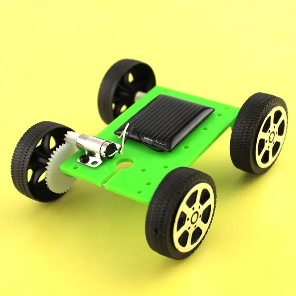 

Mini DIY Assembly Car Energy Toy Kid Solar Car Gadget Puzzle IQ Powered Robot Educational Kit
