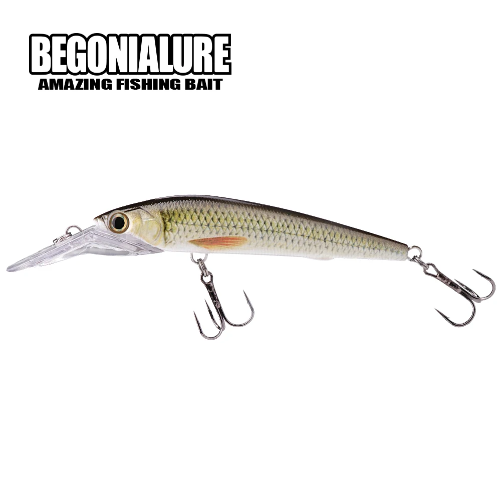 

Begonia Lure Floating Minnow Wobblers 175mm 40g Long Casting Hard Artificial Bait Black Minnow Trolling Crankbait Fishing Lures