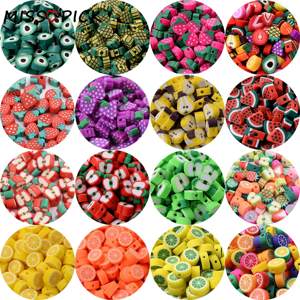 Бусины из полимерной глины для изготовления ювелирных изделий 30/50/100 шт. |