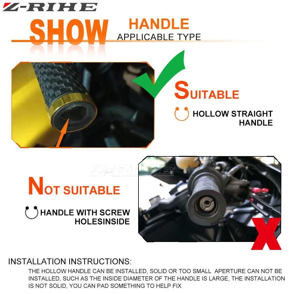 Фото Для Kawasaki Ninja ZX6 ZX6R ZX6RR ZX-6R ZX-6RR мотоциклетная ручка, концы руля, концевые заглушки, антивибрационная заглушка №5