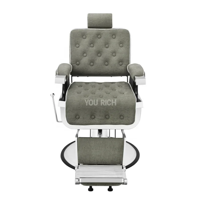 Темно-серые стулья для парикмахерских на продажу сверхмощное парикмахерское