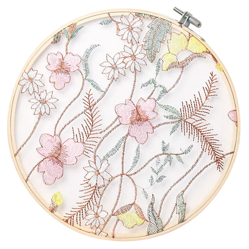 

Wall Embroideryhanging Decor Tapestry Gifts Picture Artwork Decorative Pendant Shelf Ring Asian Decoration Macrame Canvas