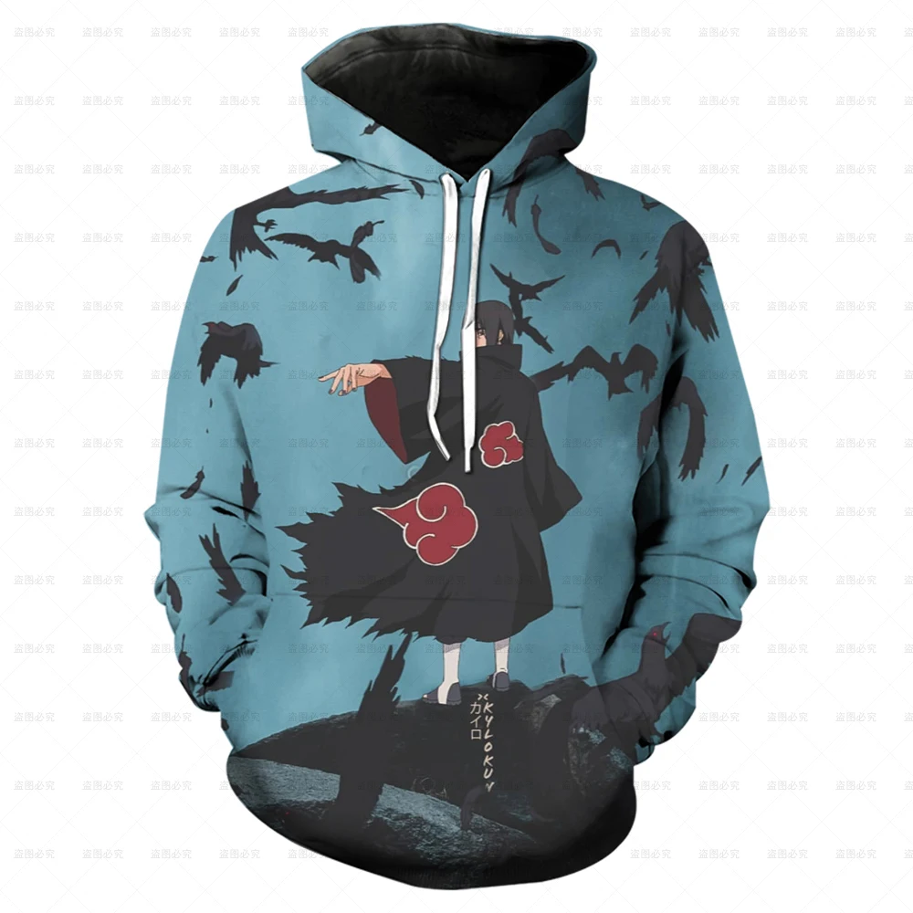 

2022 Naruto 3D Hoodie Pattern Anime Young Man Hoodie Men's Hoodie Kakashi Sweatshirt Clothes Casual Hoodie