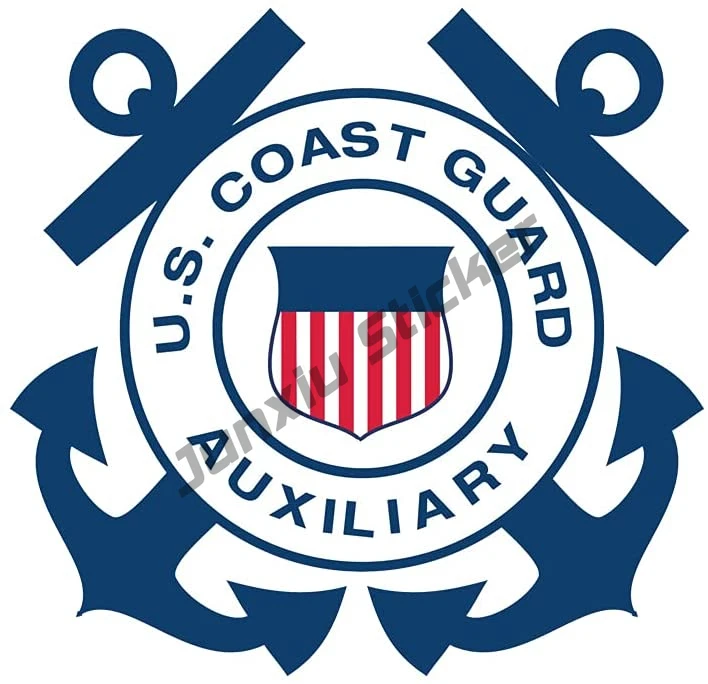 

Наклейка с логотипом береговой охраны США, Виниловая наклейка USCG, наклейка для детской одежды, украшение, автомобильные аксессуары