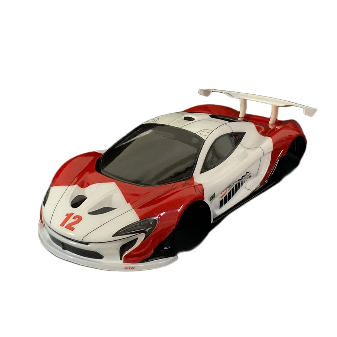 

1 10 Senna Racing Body Remote Control Car Clear Car Shell W/ Tail Wing / Light Buckle / Color Decals for Rc Drift Car