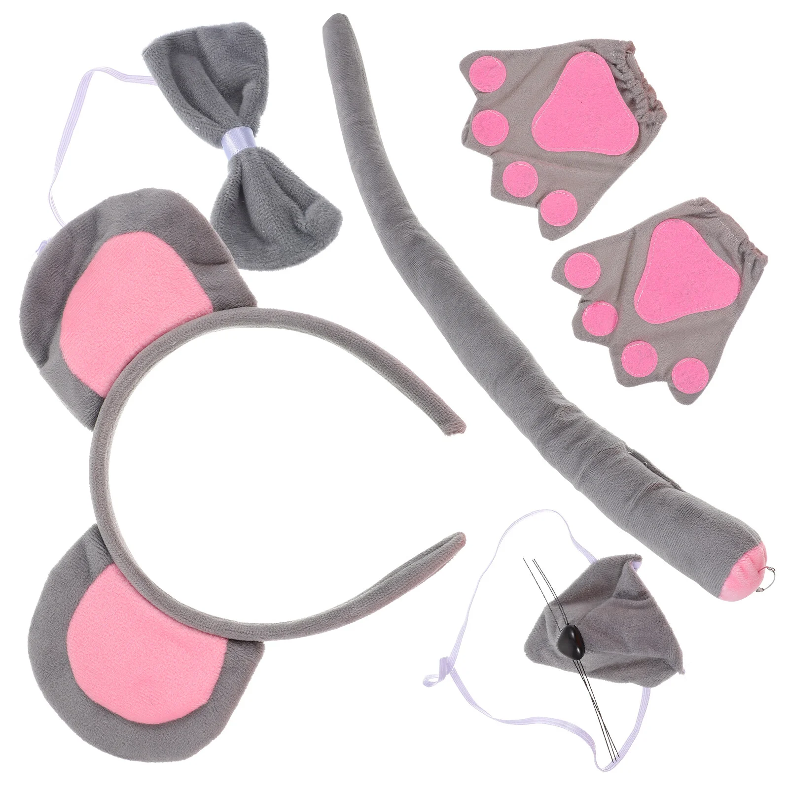 

Decorative Headband Tiara Kids Cartoon Mouse Costume Bow Tie Cloth Dress Up Costumes Cosplay Child Childrens