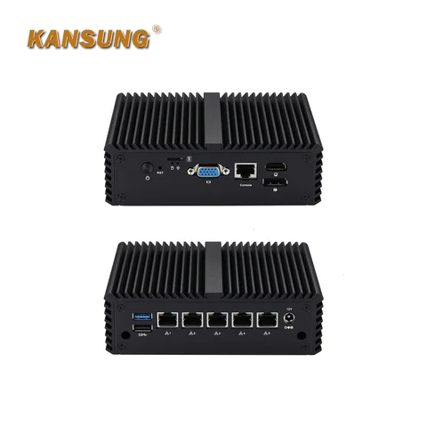 KANSUNG 10-го поколения J6412 четырехъядерный процессор DDR4 до 32G UHD графика с 5 LAN брандмауэр маршрутизатор K10821G5 Мини ПК