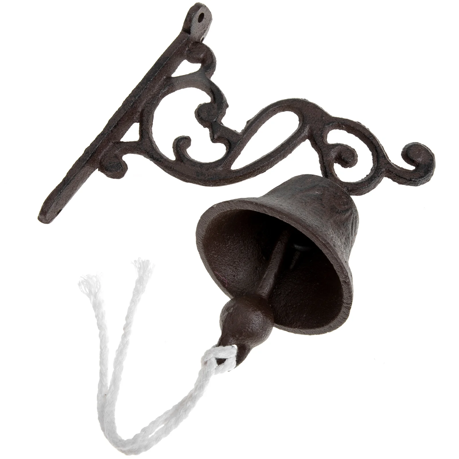 

Bell Doorbell Iron Hanging Bells Wall Door Dinner Fence Link Chain Parts Shaking Outdoor Cast Farmhouse Garden Welcome Rustic
