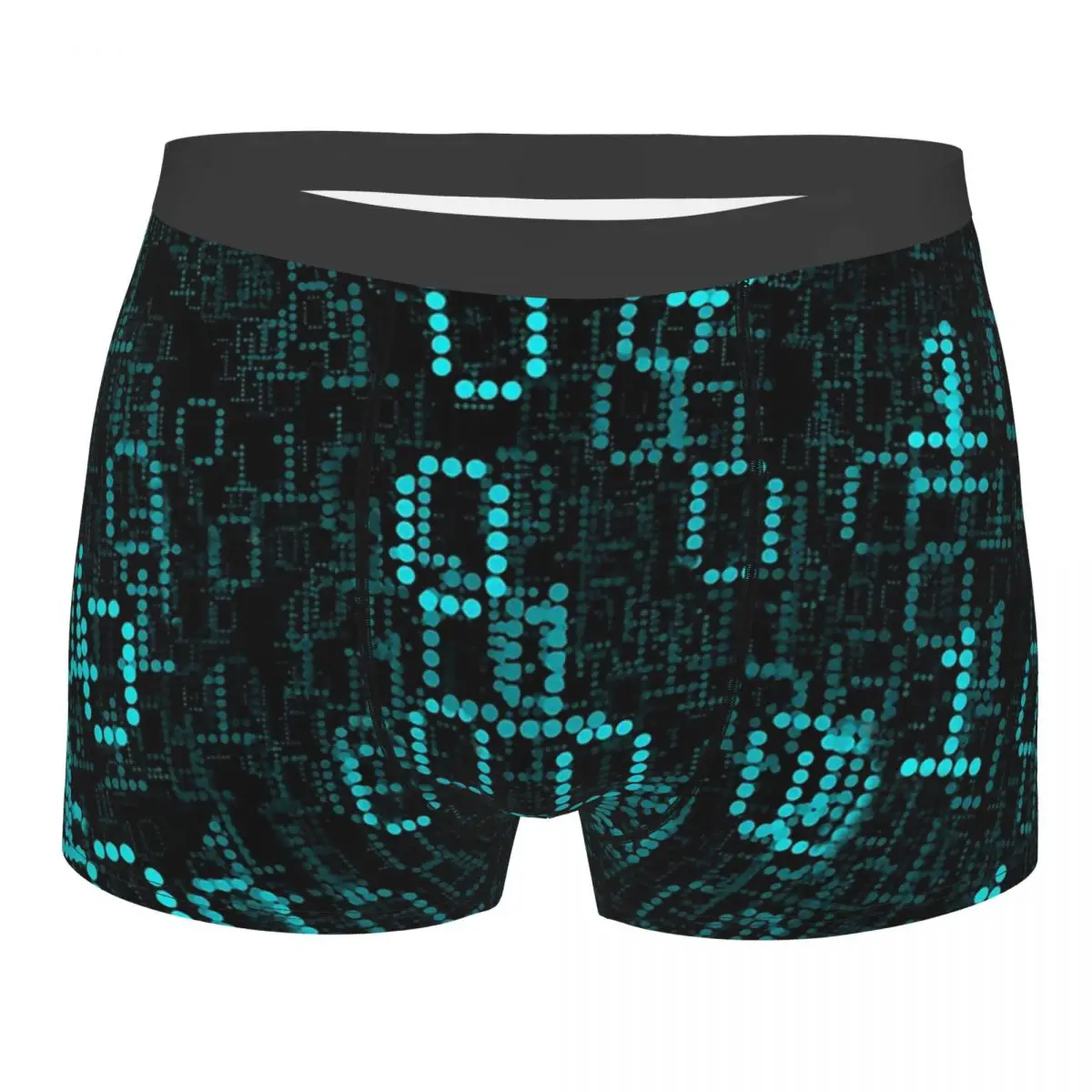 

Binary Data Cloud Code Underpants Breathbale Panties Men's Underwear Comfortable Shorts Boxer Briefs