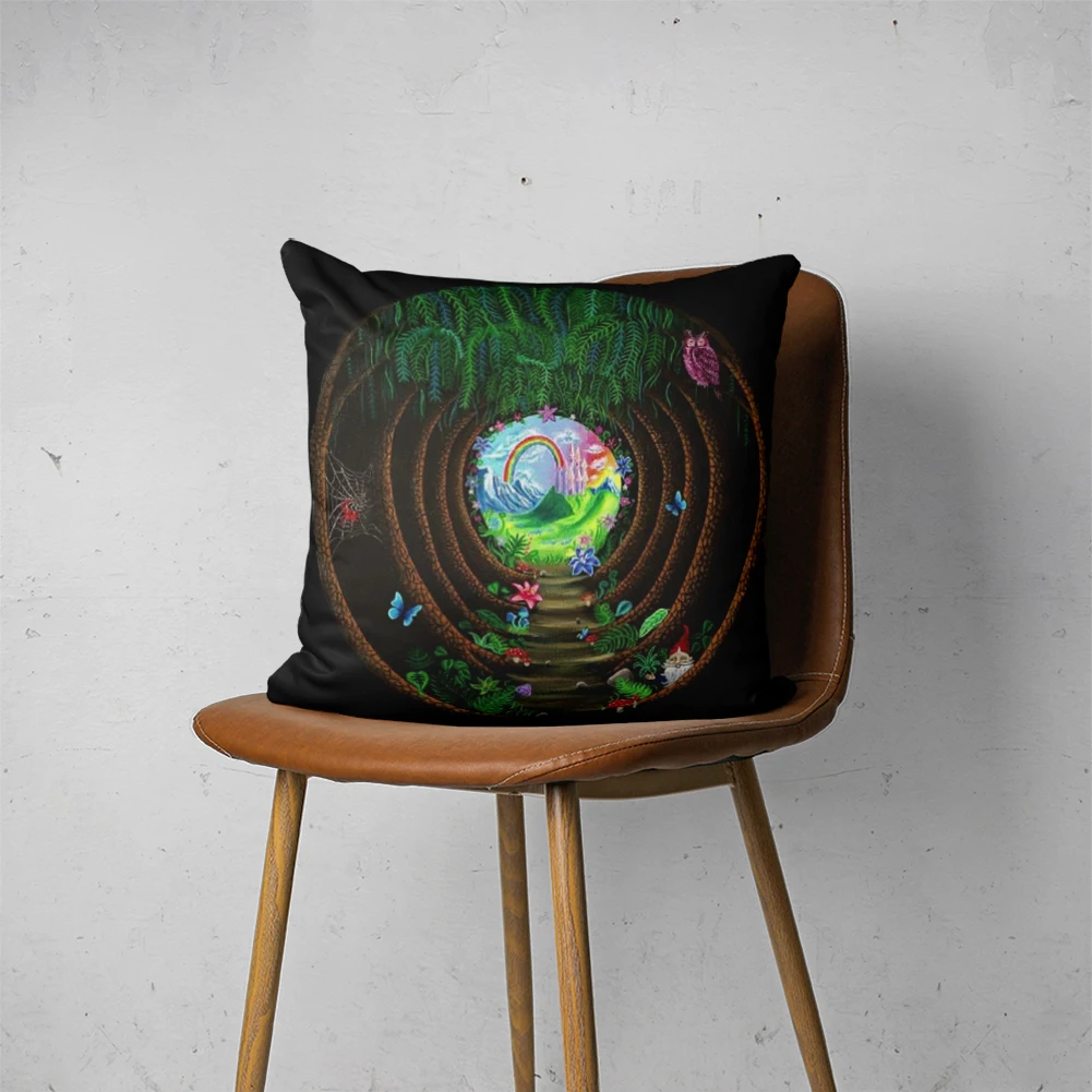 

PSYCHEDELIC PILLOW 156 Customizable Bedroom Bed Sofa Hotel Car Lumbar Pillow Fashion Decorative Cover