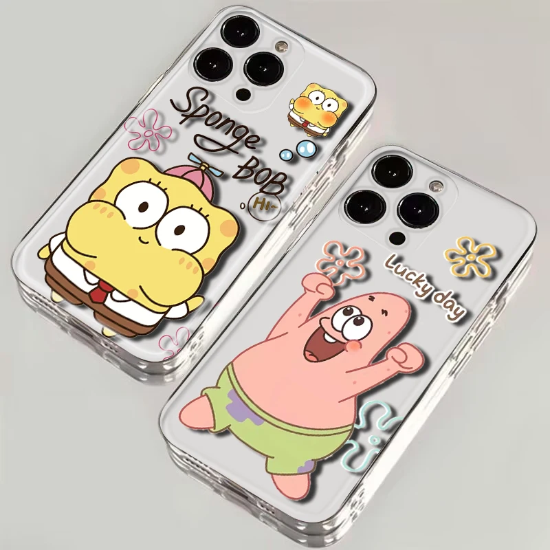 Мягкий чехол R27 SpongeBob SquarePants для Tecno Spark 5 AIR 6 GO 7 7T 7P KF6 LD7 KE7 KE5 Pova 2 Camon 16 17P 17 CG7 CG8 BC1 POP 4