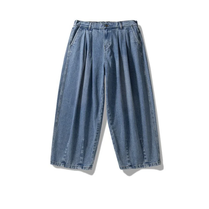 DEEPTOWN Baggy Jeans Japanese Oversize Demin Pants Men Streetwear Distressed Casual Loose Classic Trousers Male Hip Hop Vintage