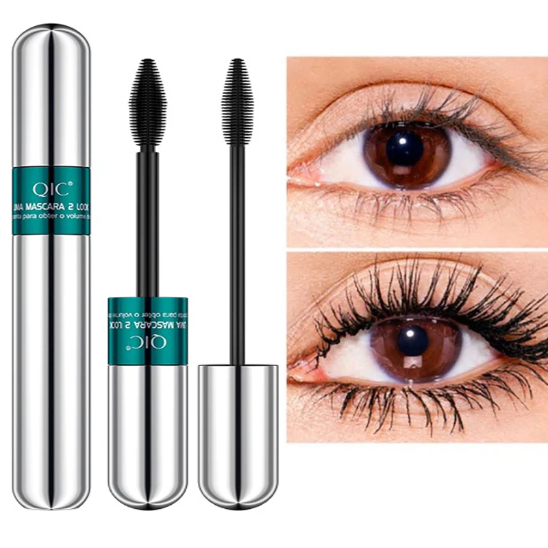 

Waterproof Double Head 4D Black Mascara Long Thick Curling Eyelash Extension Makeup Cosmetic Fast Dry Eyelash Mascara 1PC