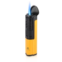 galiner professional cigar lighter jet windproof torch lighter flame refillable portable smoking accessories turbo