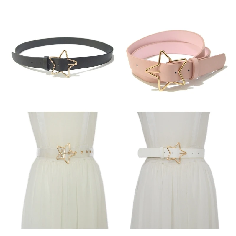 

Fashion Hot Girl Women Waist Slimming Belt with Star Pin Buckle Waistband