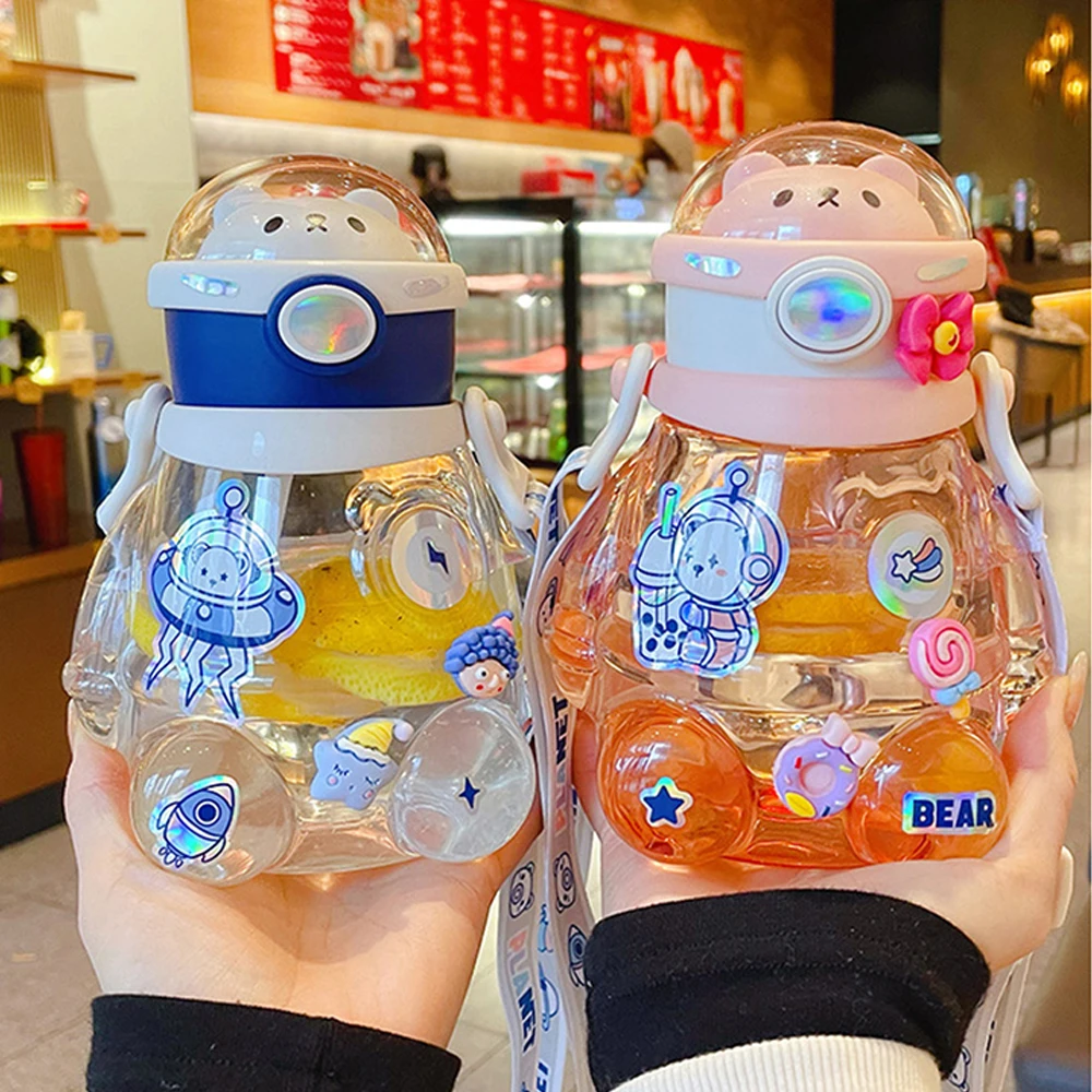 

Kitchen Accessories Sports Cup Creative Diagonal Water Bottle Student Children's Water Cup For Boys And Girls Sipette Cup Cute