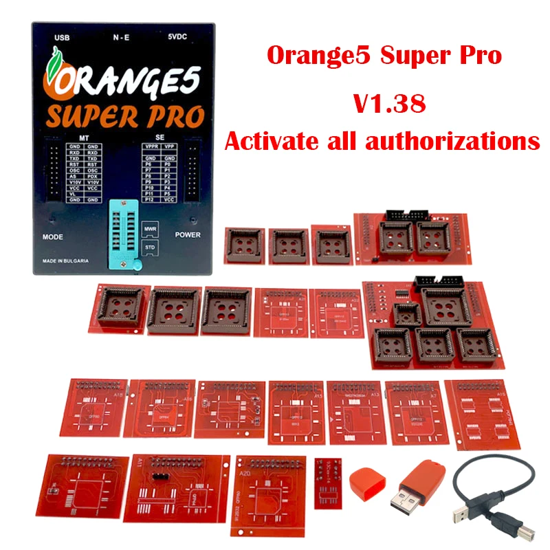 Программатор Orange5 Super Pro V1.38, полный адаптер для активации всех функций, для новых лицензий Renesas H8SX V850 UART/SPI