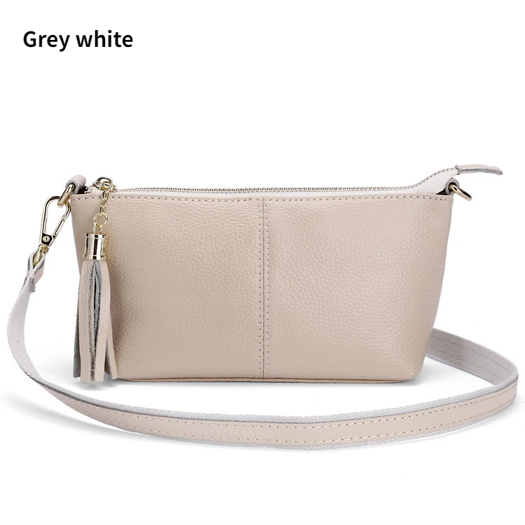 Women's Soft Leather Shoulder Bag Cowhide Leather Female Small Portable Phone Bag Ladies Casual Hand Bags Simple and Practical