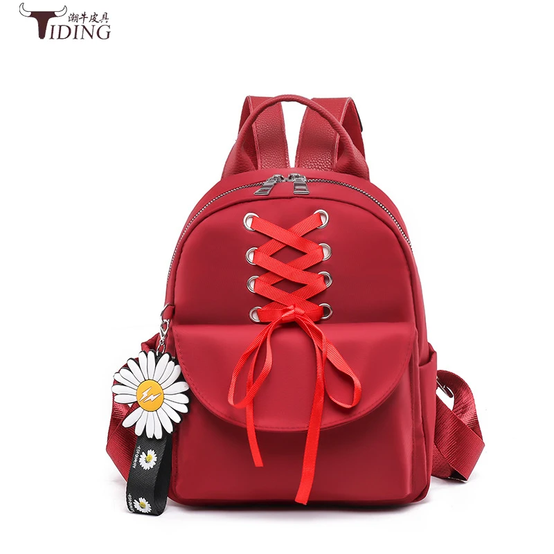 

Han edition ribbon bow girl backpack students live hot style trend Daisy backpack bag handbag
