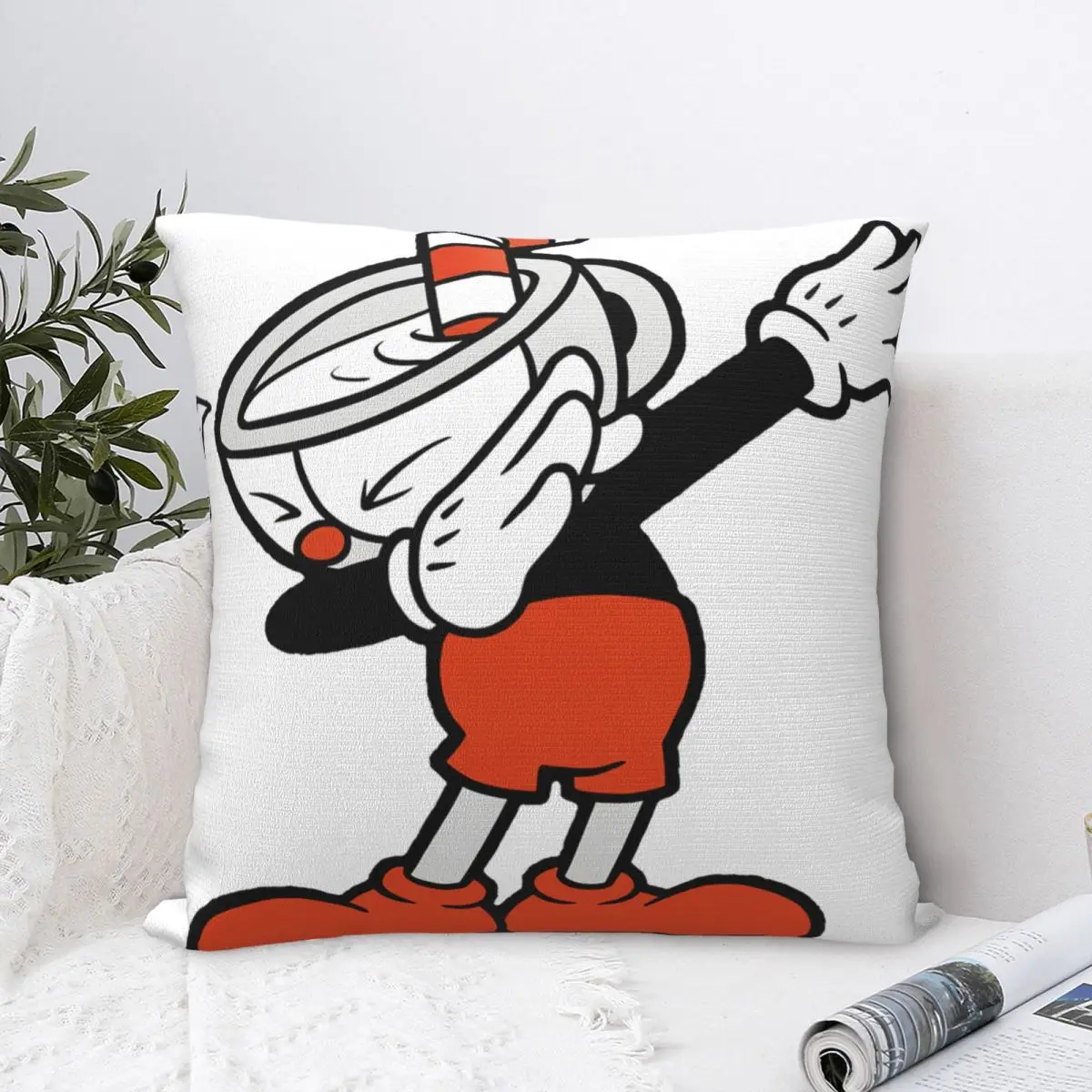 

Cuphead Dab Geometric Sofa Decorative Cushion Cover Pillow Cover Sofa Pillow Cover Pillow