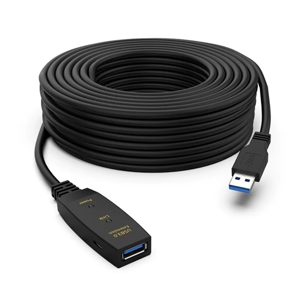 

Active USB 3.0 extension cable 5M 10M 15M 20M cord USB 3.0 extender with booster repeater cable A male to A female for PC laptop