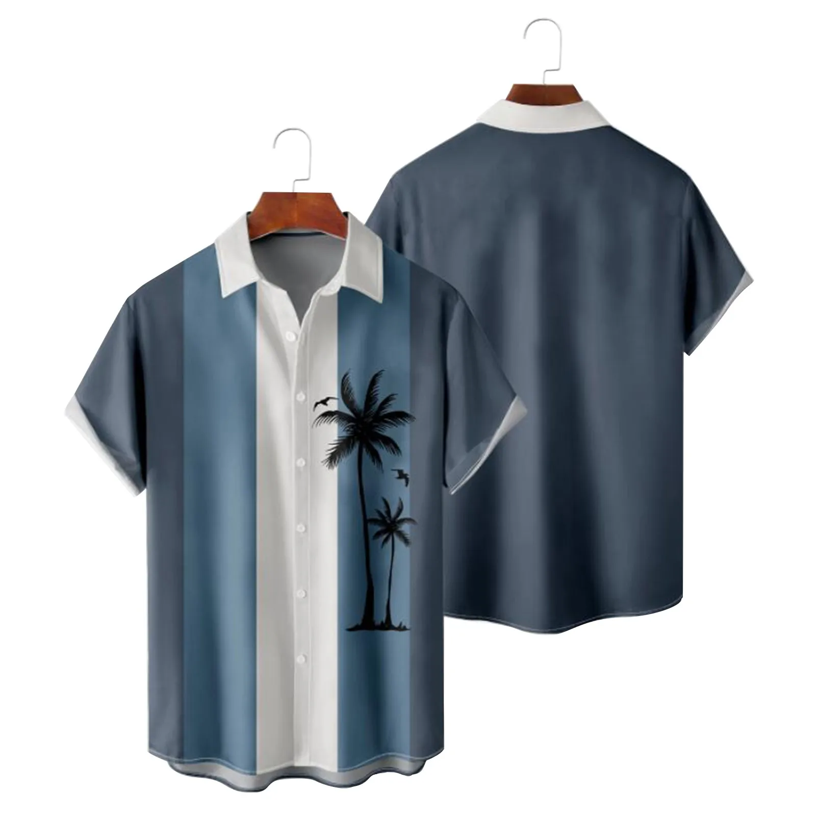 

50s Shirts Men Mens Printed Hawaiian Shirts Short Sleeve Button Down Beach Shirts Shirt For Man Undershirts Men