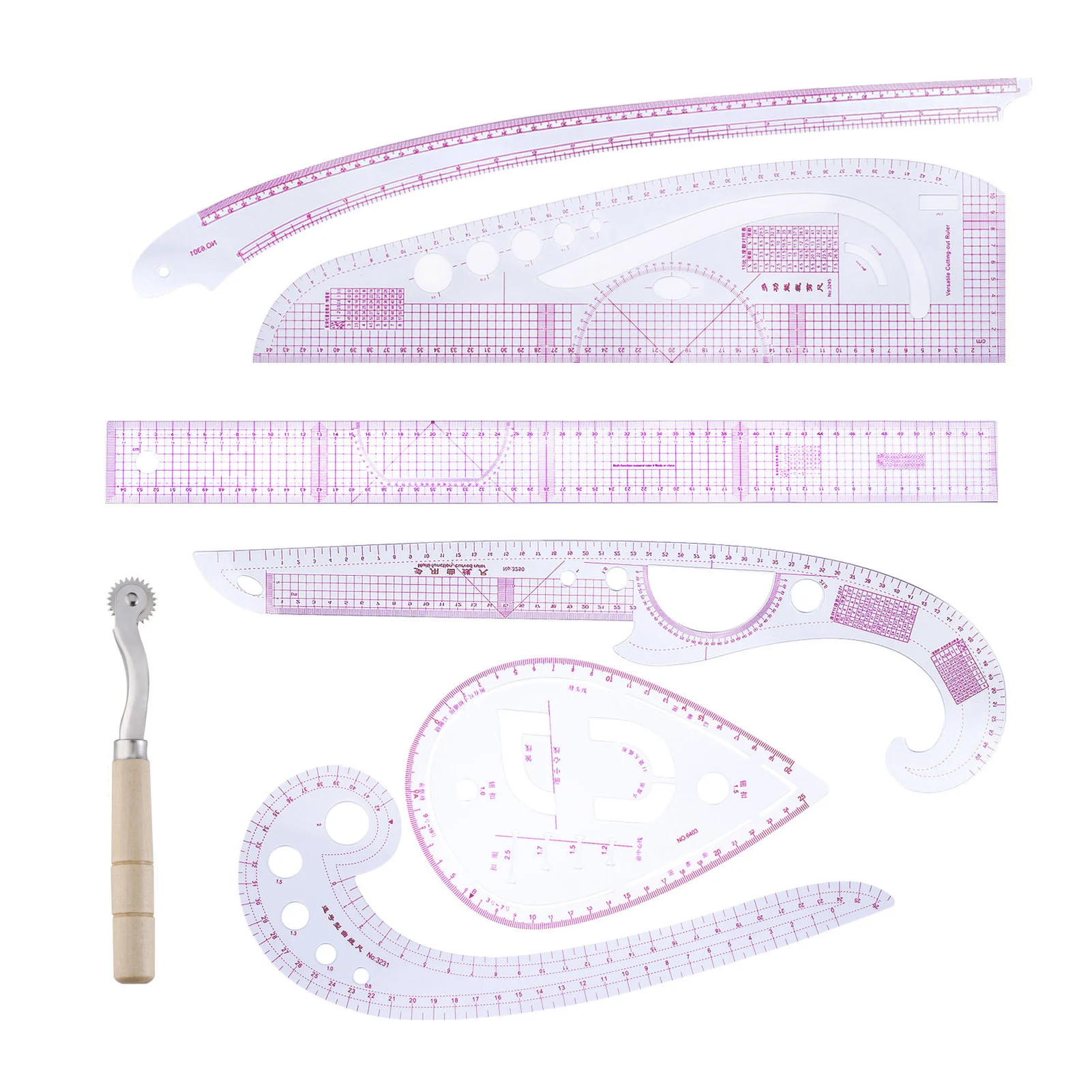 

7 шт., измерительная линейка для шитья одежды