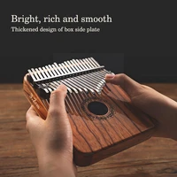 17 kalimba thumb piano mahogany musical instrument with kalimba beginner african instructions hammer tuning accessory v1k0