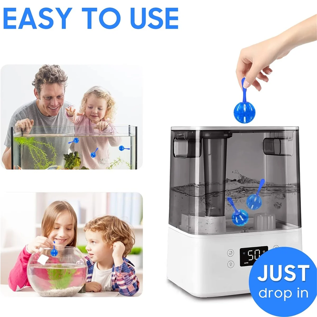 8 шт. деминерализационный чистящий шарик для всех увлажнителей/аквариума очищает