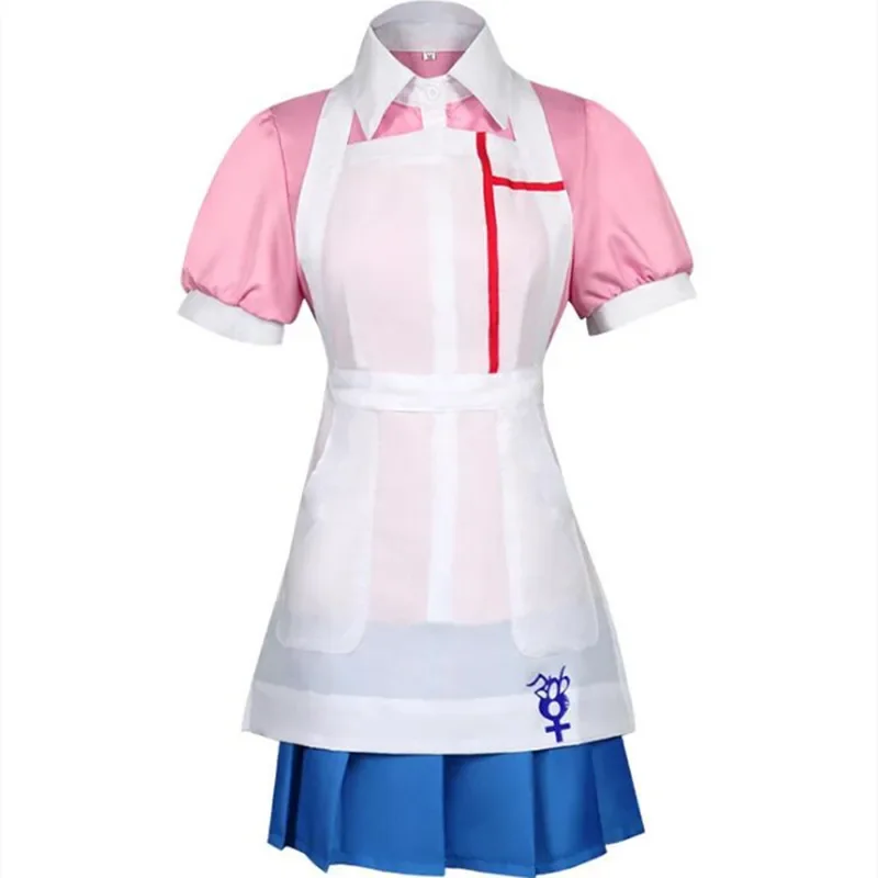 Danganronpa Mikan tsukiki аниме униформа женское платье косплей костюм одежда