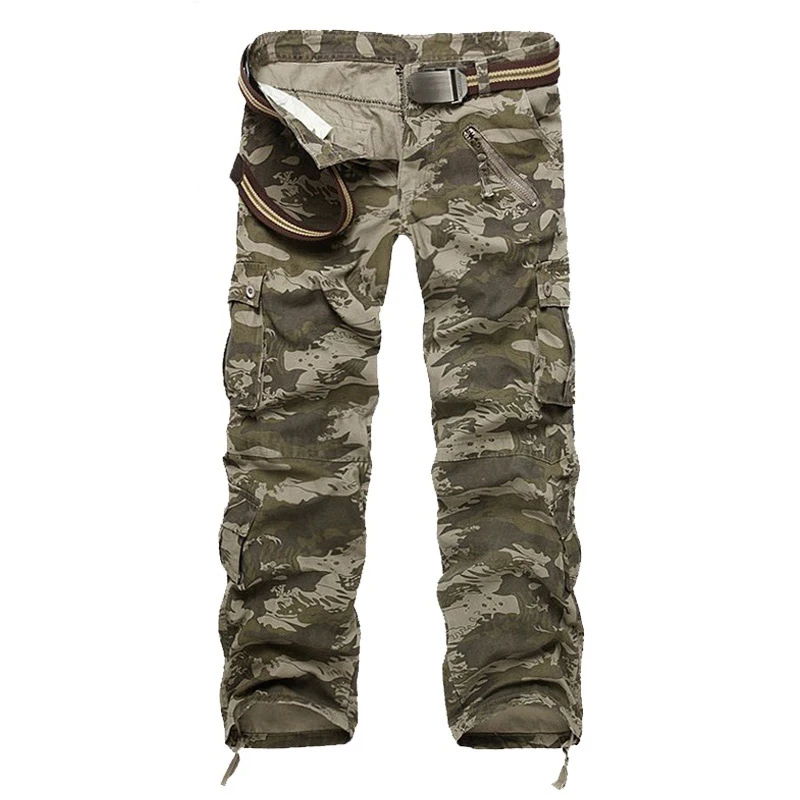 

Tactical Pants Men Military Style Camouflage Many Pocket Pants Men's Camo Jogger Cotton Trousers Male Outdoor Streetwear