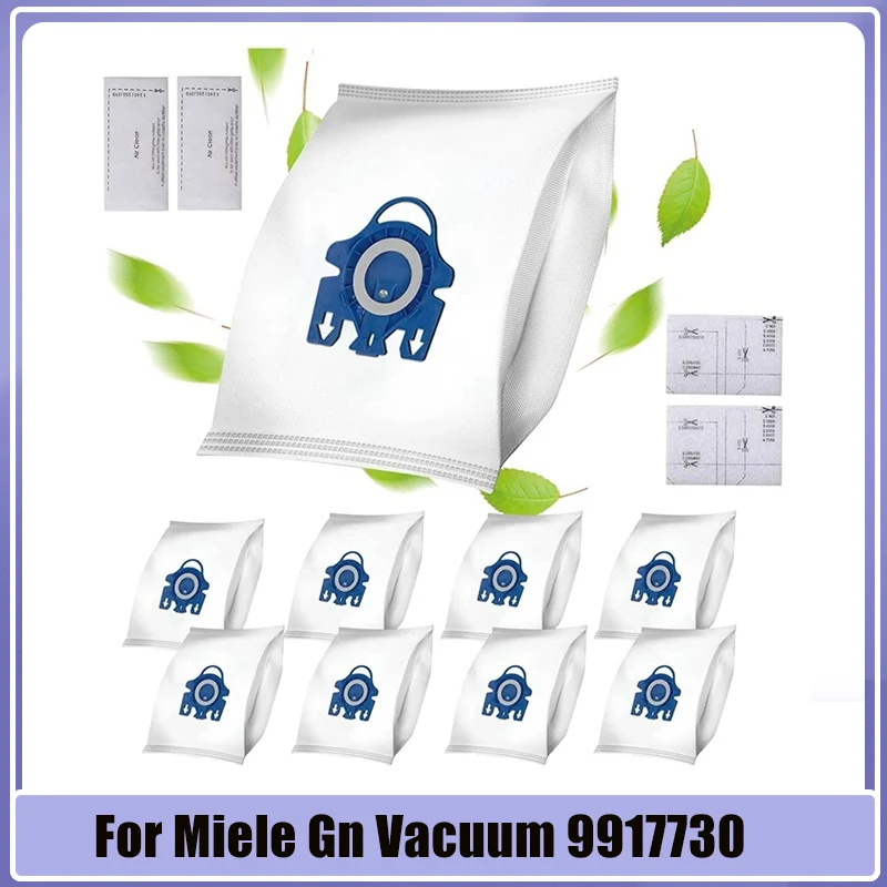 

3D Efficiency Dust Bag For Miele Gn Vacuum 9917730 Hyclean Hoover Bags, 2 Tablets Air Clean And 2Tablets Motor Filter