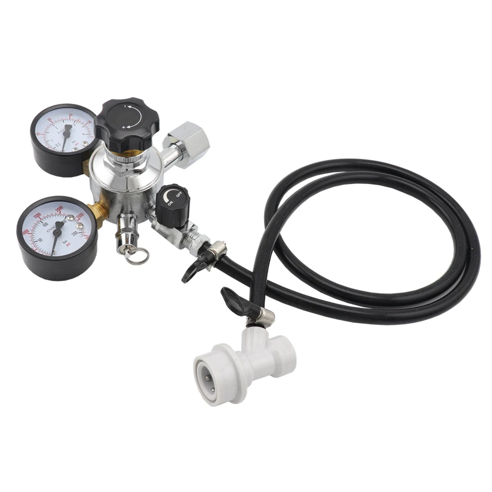 

Gauge Kegerators Gas Homebrew With And Carbonation Line Relief Soda Valve Pressure Regulator For Dual Beer Draft